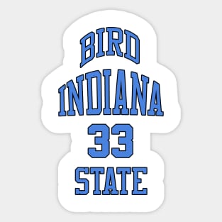 Larry Bird Indiana State 33 Sticker